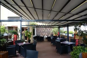 Moderní designy Pergola Zatahovací Pergola